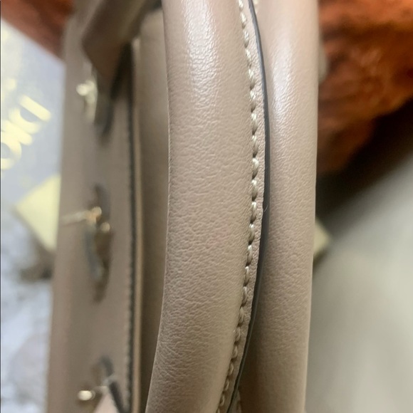 🦋⏰Bolso de cuero, color hueso, Grande.#BC45 - Picture 6 of 11